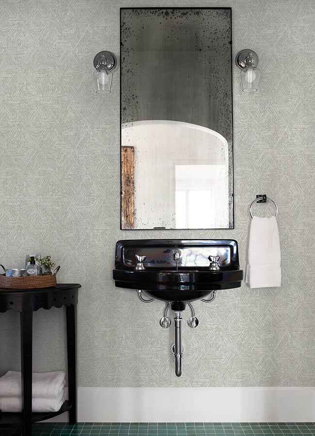 Retreat Grey Quilted Geometric Wallpaper - York Wallcoverings - 4122-27034 - York Wallcoverings Wallpaper