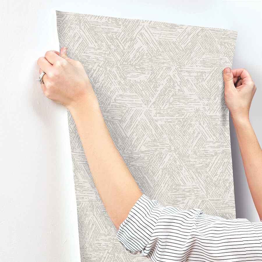 Retreat Grey Quilted Geometric Wallpaper - York Wallcoverings - 4122-27034 - York Wallcoverings Wallpaper