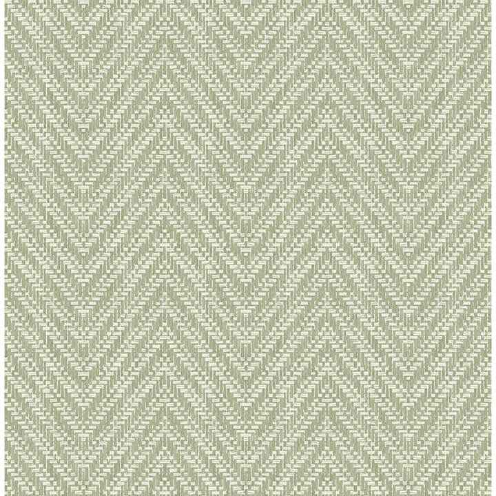 Glynn Green Chevron Wallpaper - York Wallcoverings - 4122-27043