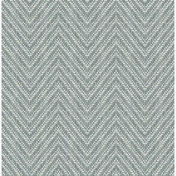 Glynn Denim Chevron Wallpaper - York Wallcoverings - 4122-27044