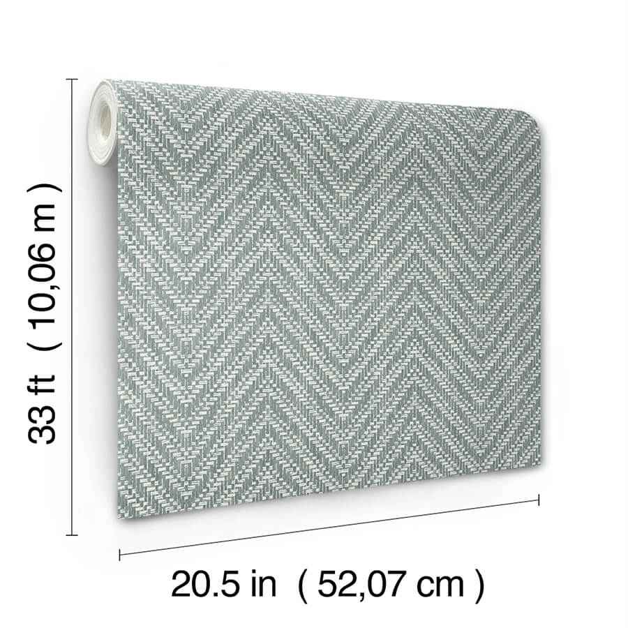 Glynn Denim Chevron Wallpaper - York Wallcoverings - 4122-27044 - York Wallcoverings Wallpaper