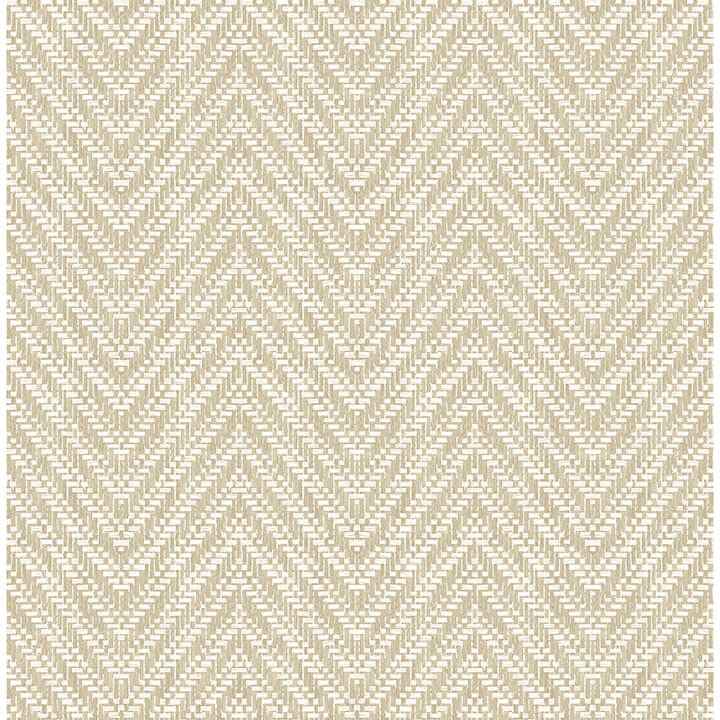 Glynn Wheat Chevron Wallpaper - York Wallcoverings - 4122-27045 - York Wallcoverings Wallpaper