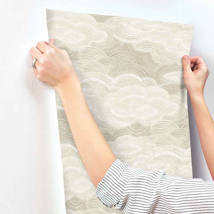 Vision Pearl Stipple Clouds Wallpaper - York Wallcoverings - 4122-72405 - York Wallcoverings Wallpaper