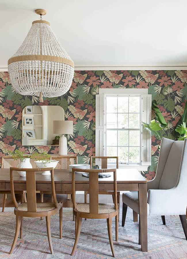 Medellin Black Rainforest Floor Wallpaper - York Wallcoverings - 4122-72410 - York Wallcoverings Wallpaper