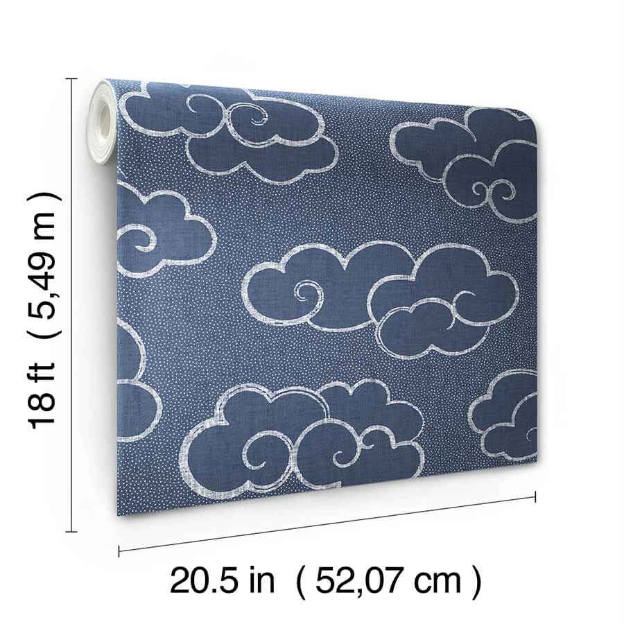 Navy Alto Peel and Stick Wallpaper - York Wallcoverings - NUS4981 - York Wallcoverings Wallpaper