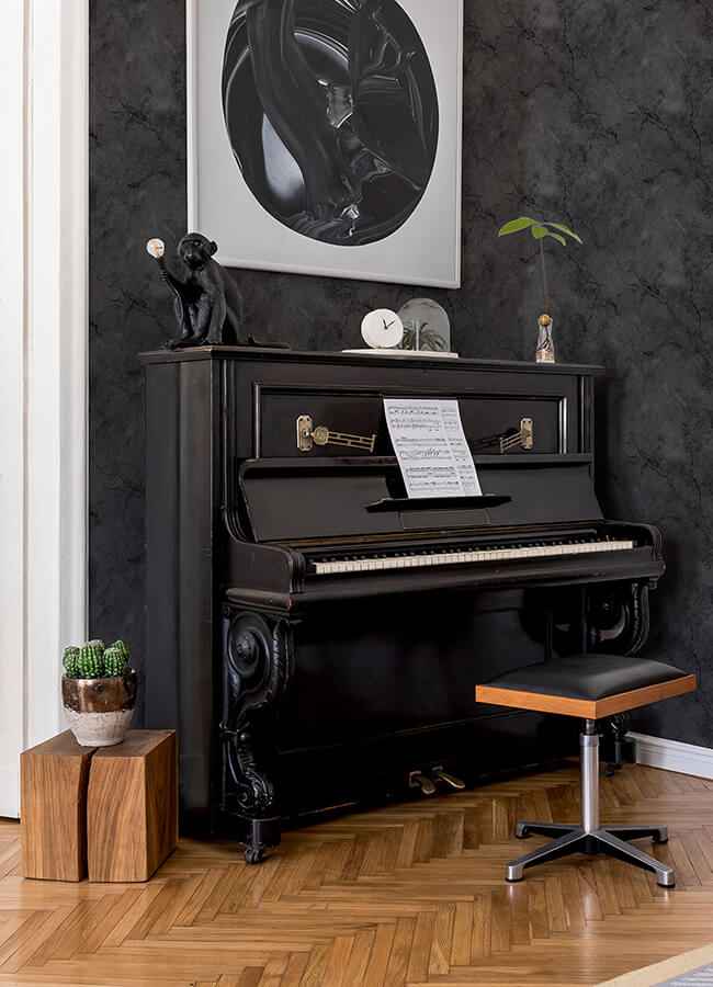 Black Hayden Peel and Stick Wallpaper - York Wallcoverings - NUS4984 - York Wallcoverings Wallpaper