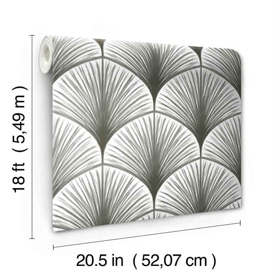 Grey Amari Peel and Stick Wallpaper - York Wallcoverings - NUS4985 - York Wallcoverings Wallpaper