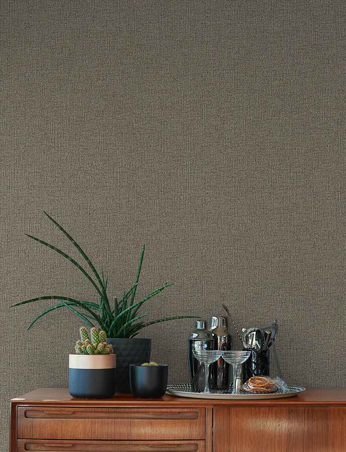 Hatton Brown Faux Tweed Wallpaper - York Wallcoverings - 4144-9127 - York Wallcoverings Wallpaper