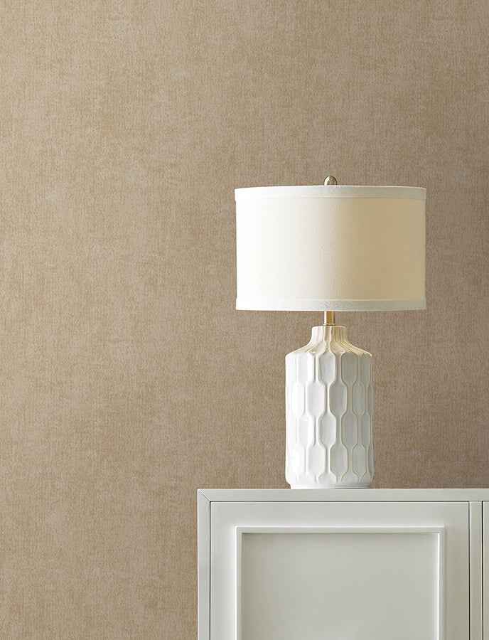 Edmore Light Brown Faux Suede Wallpaper - York Wallcoverings - 4144-9167 - York Wallcoverings Wallpaper