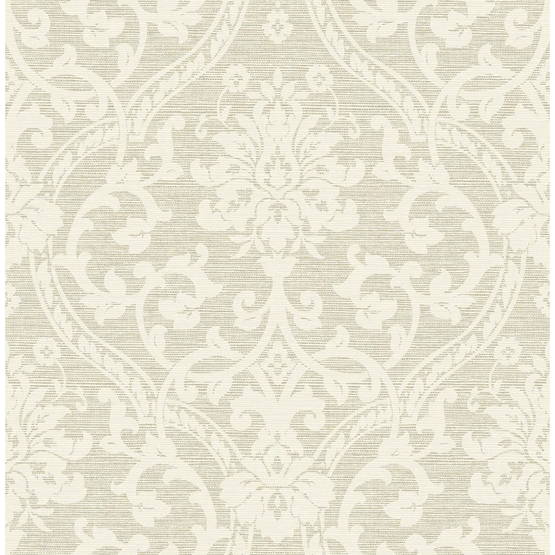 Evette Neutral Damask Wallpaper - York Wallcoverings - 4157-25009 - York Wallcoverings Wallpaper