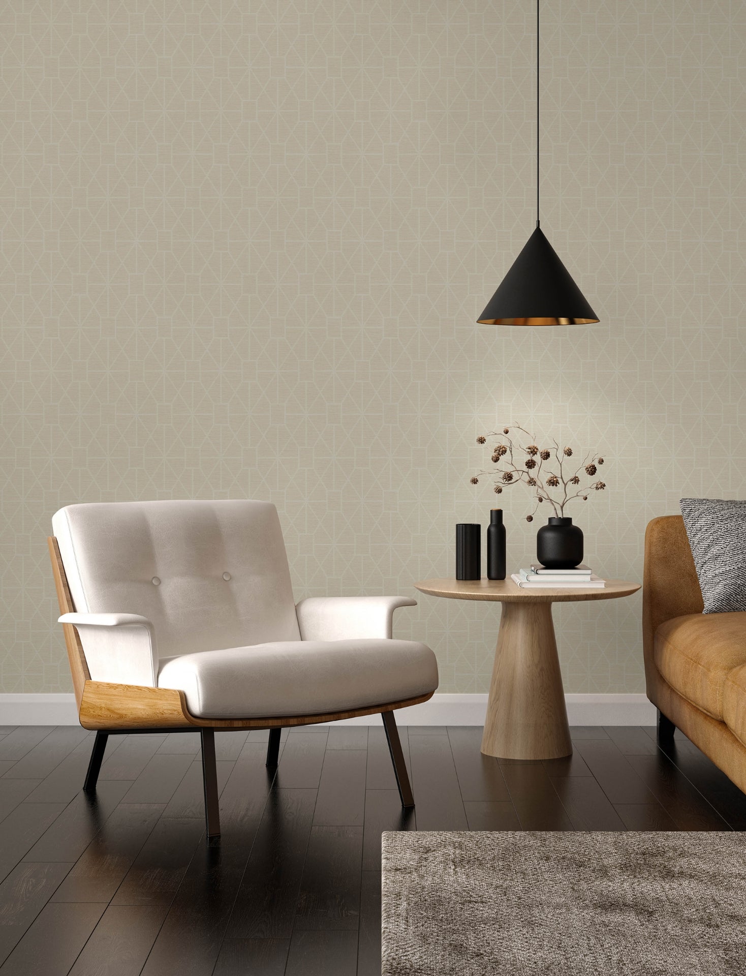 stevenson-cream-trellis-wallpaper-york-wallcoverings-4157-25013 - York Wallcoverings Wallpaper