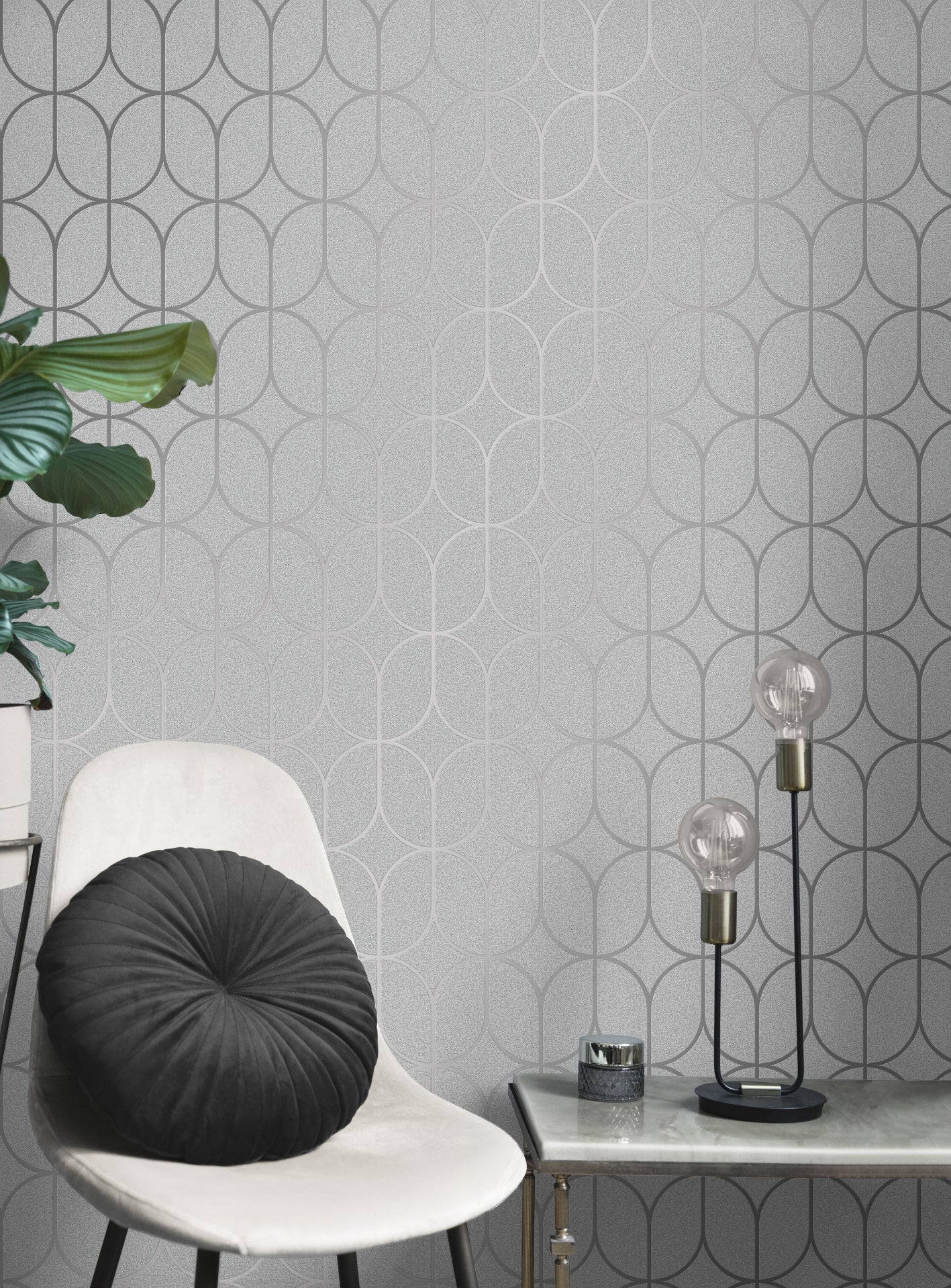 raye-silver-rosco-trellis-wallpaper-york-wallcoverings-4157-42803 - York Wallcoverings Papel pintado