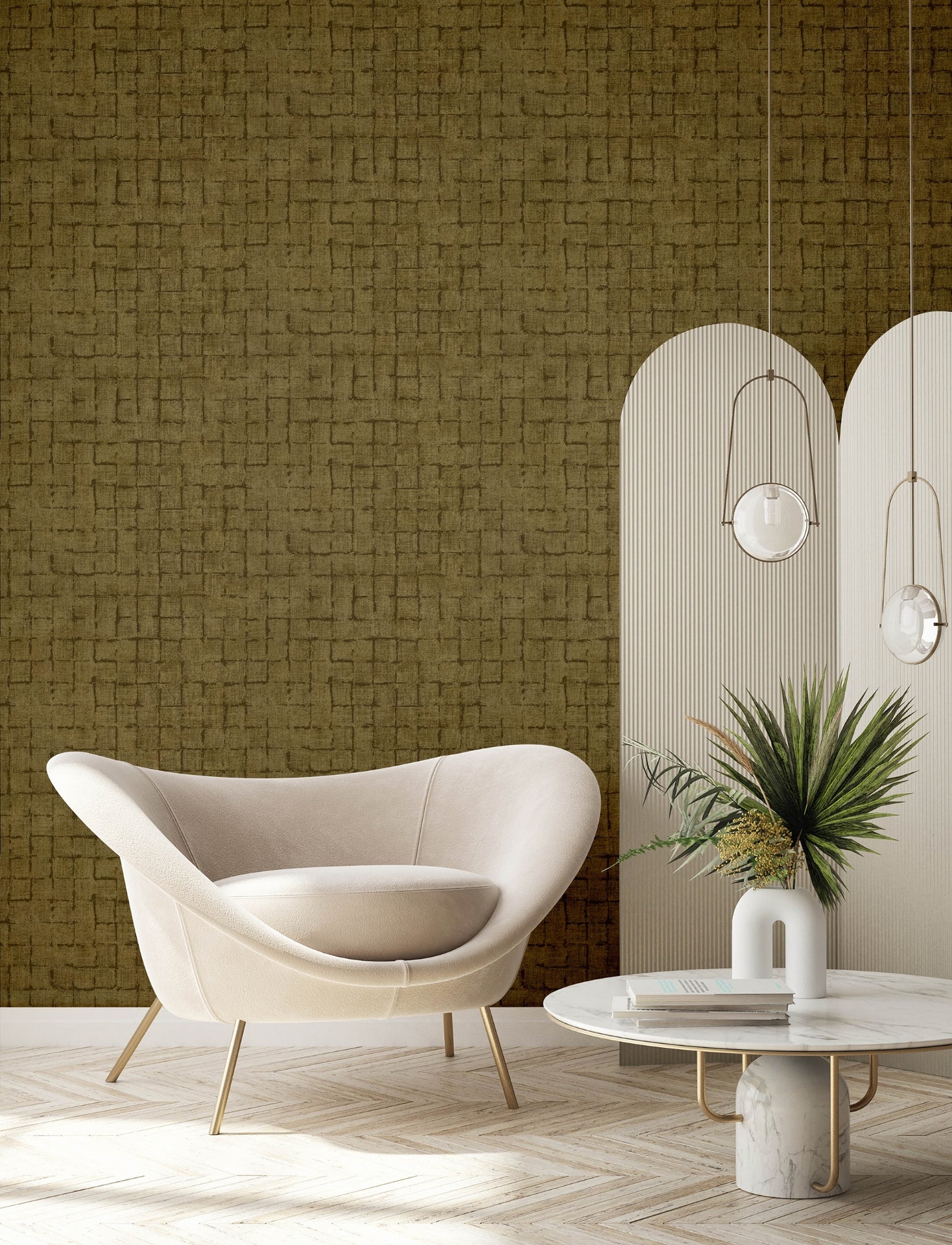 blocks-chestnut-checkered-wallpaper-york-wallcoverings-4157-333453 - York Wallcoverings Papel pintado