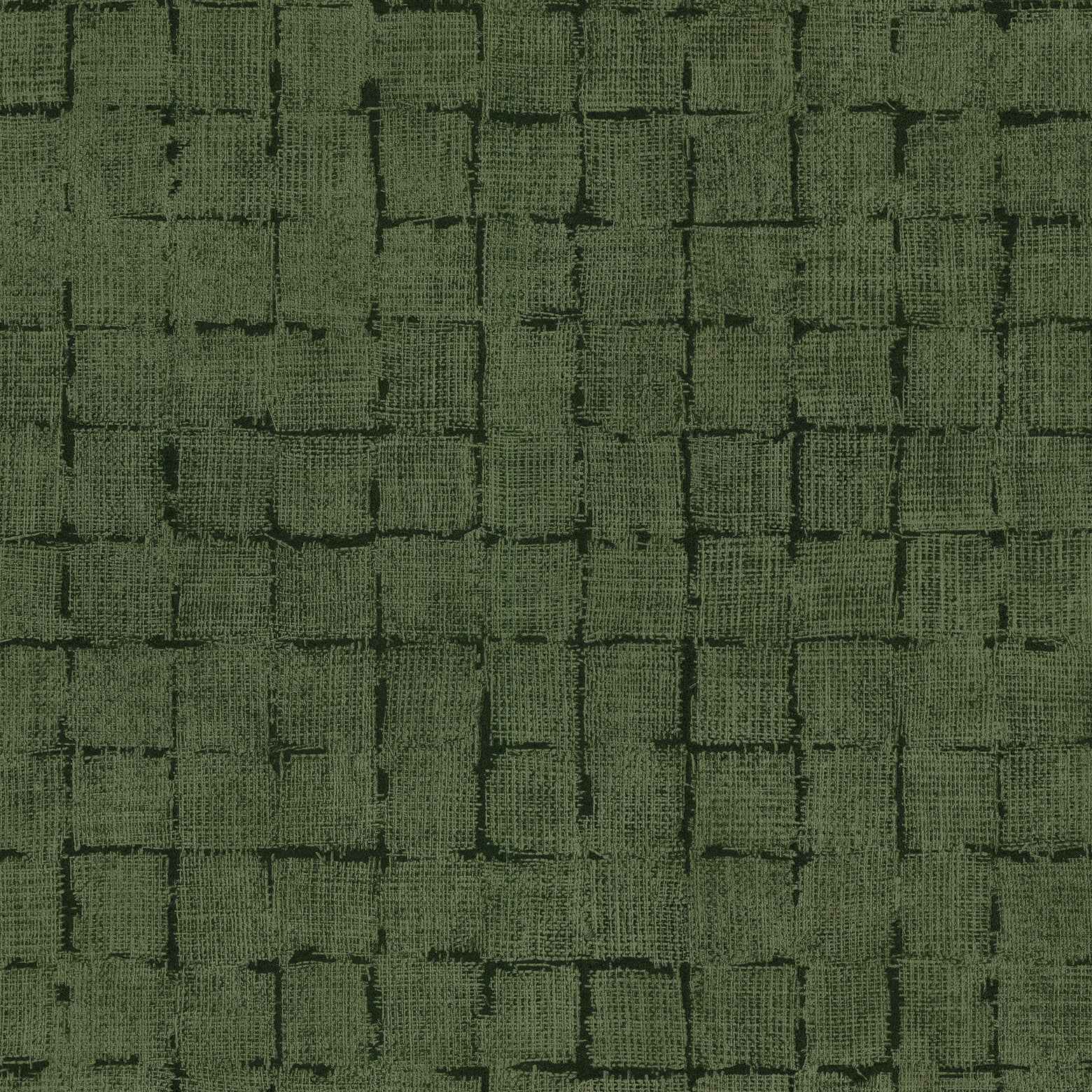 Blocks Olive Checkered Wallpaper - York Wallcoverings - 4157-333455 - York Wallcoverings Wallpaper