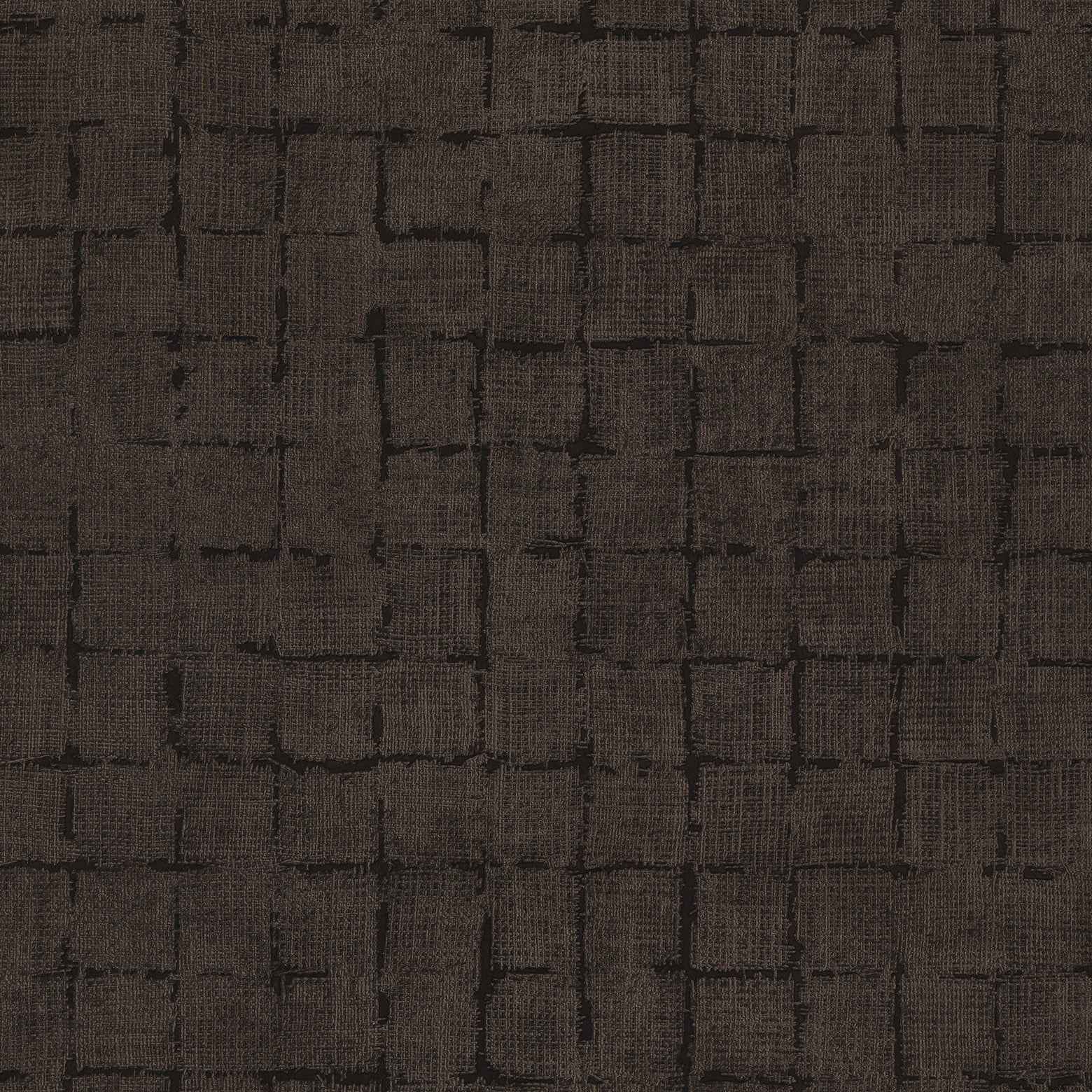Blocks Chocolate Checkered Wallpaper - York Wallcoverings - 4157-333458 - York Wallcoverings Wallpaper