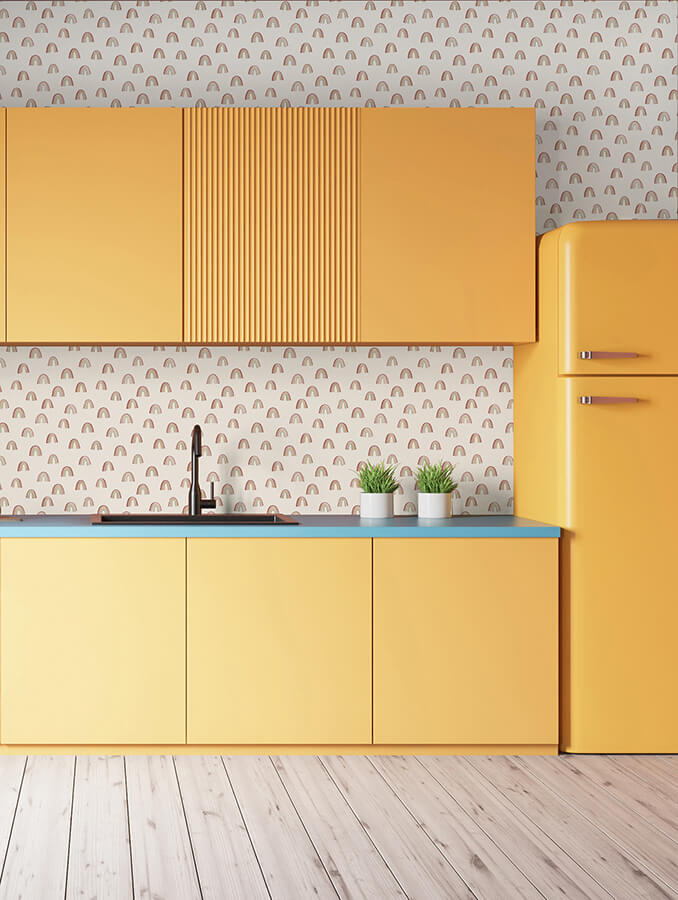 raye-rainbows-peel-and-stick-wallpaper-york-wallcoverings-ms6137 - York Wallcoverings Wallpaper