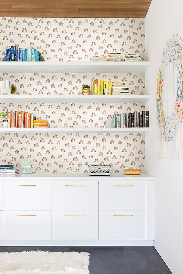 raye-rainbows-peel-and-stick-wallpaper-york-wallcoverings-ms6137 - York Wallcoverings Wallpaper