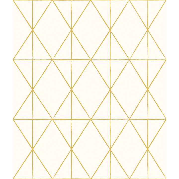 Lennon Gold Geo Peel & Stick Wallpaper - York Wallcoverings - MS6138