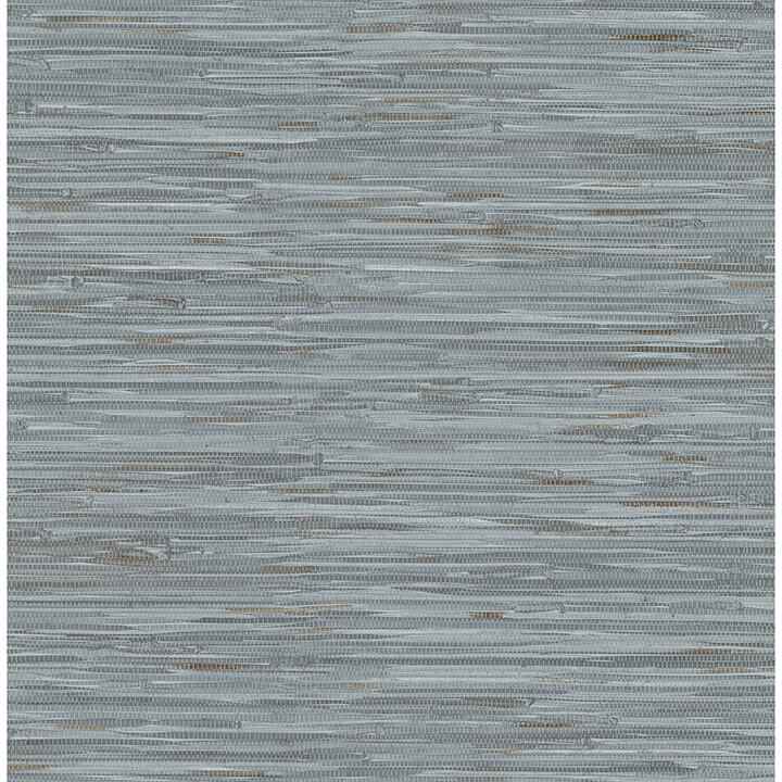 Blue Grassweave Peel and Stick Wallpaper - York Wallcoverings - NUS4991 - York Wallcoverings Wallpaper