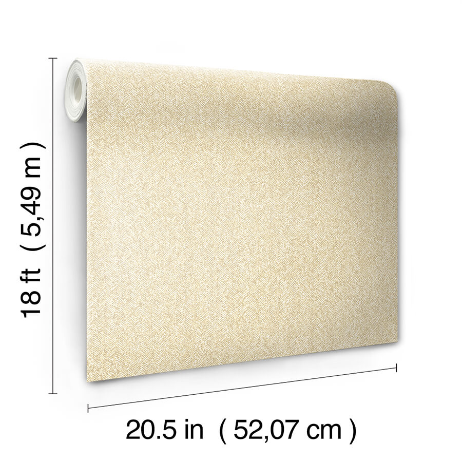 Yellow Ashland Peel and Stick Wallpaper - York Wallcoverings - NUS5004 - York Wallcoverings Wallpaper