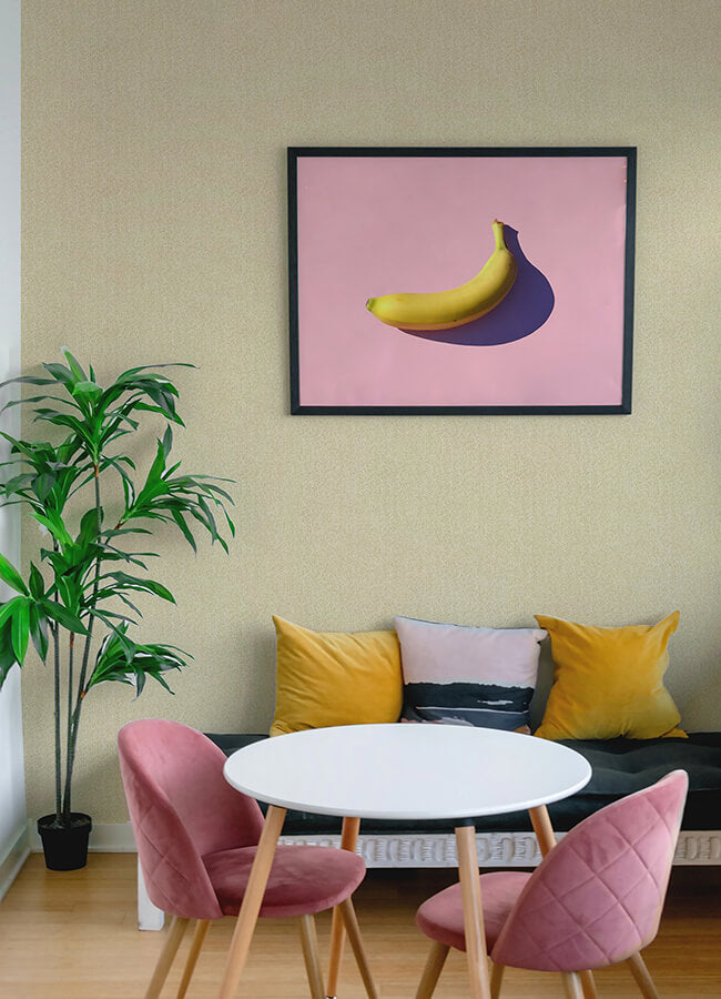 Yellow Ashland Peel and Stick Wallpaper - York Wallcoverings - NUS5004 - York Wallcoverings Wallpaper
