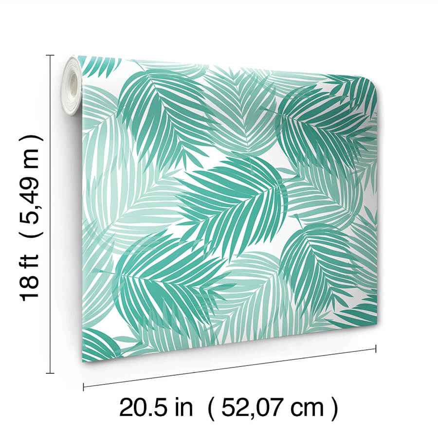 Stay Palm Leaf Peel & Stick Wallpaper - York Wallcoverings - PP4697 - York Wallcoverings Wallpaper