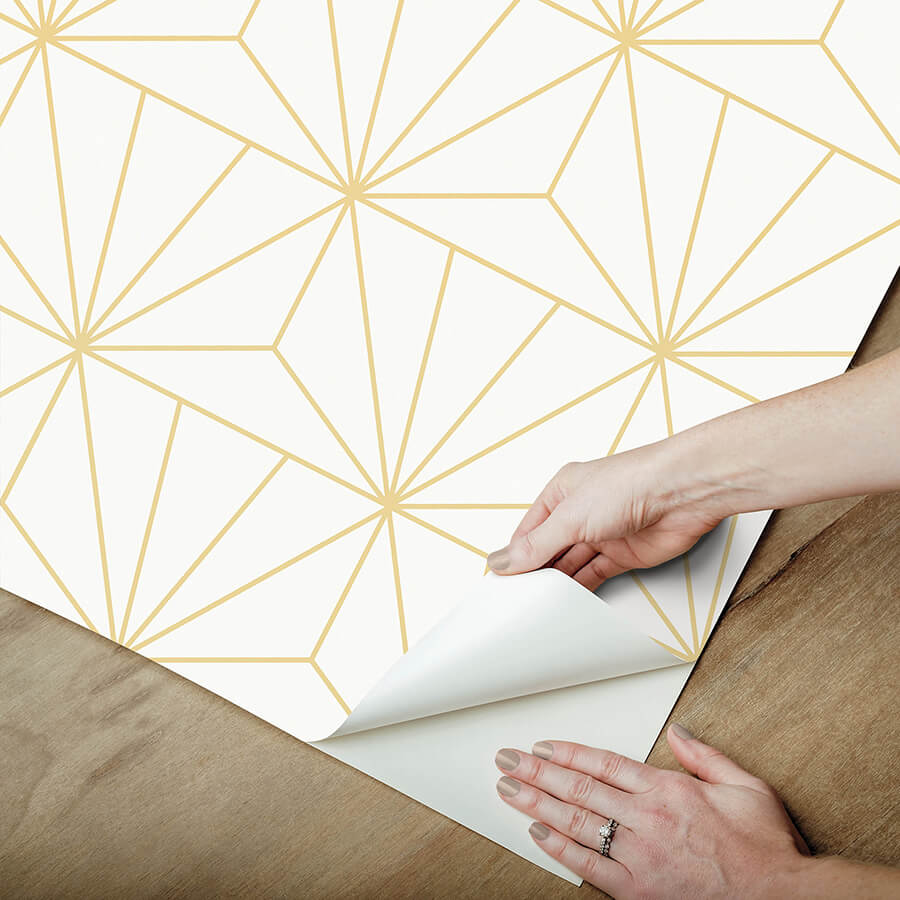 geometric-gold-standard-geometric-peel-and-stick-wallpaper-york-wallcoverings-pp4703 - York Wallcoverings Wallpaper