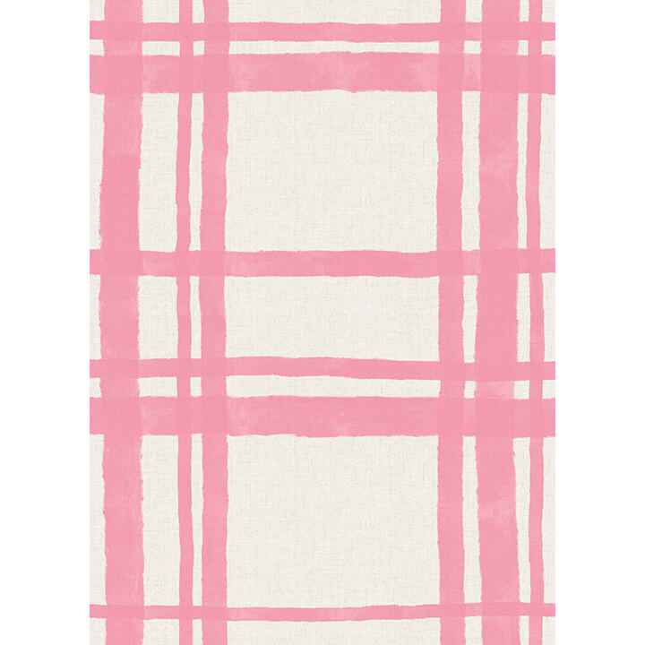 Plaid Think Pink Geometric Peel & Stick - York Wallcoverings - PP4706 - York Wallcoverings Wallpaper