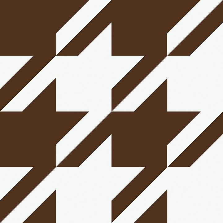 Brown Ruhoundstooth Peel and Stick Wallpaper - York Wallcoverings - RPS6148