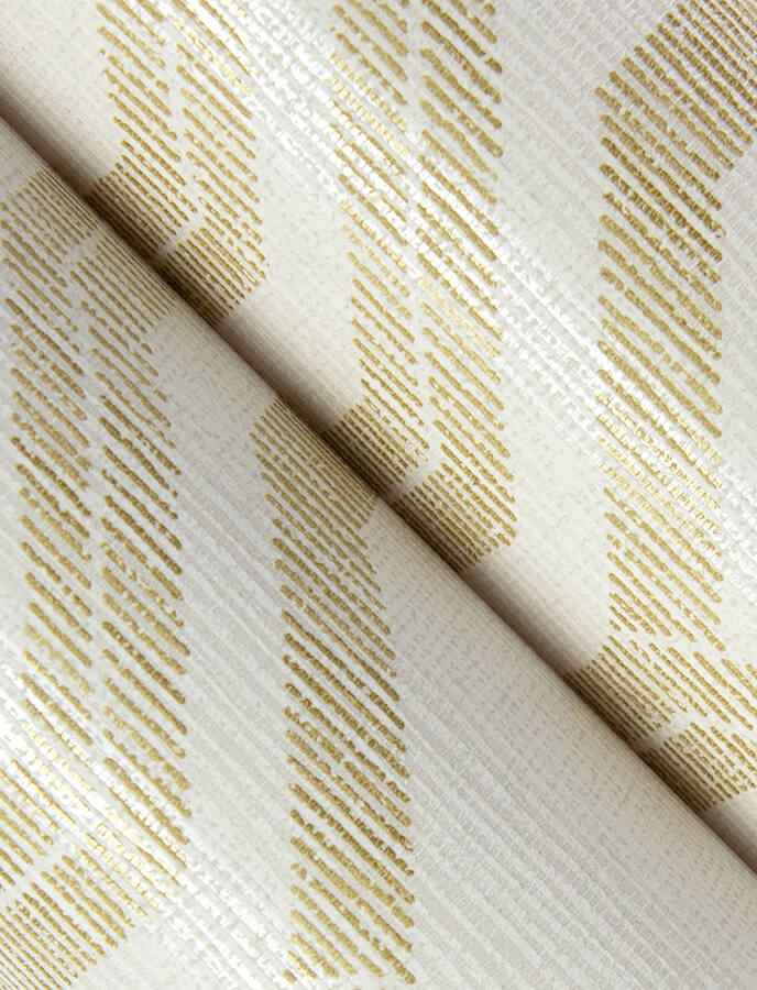 Burton Gold Modern Ogee Wallpaper - York Wallcoverings - 4141-27103 - York Wallcoverings Wallpaper