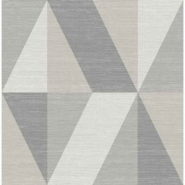 Winslow Stone Geometric Faux Grasscloth Wallpaper - York Wallcoverings - 4141-27107 - York Wallcoverings Wallpaper