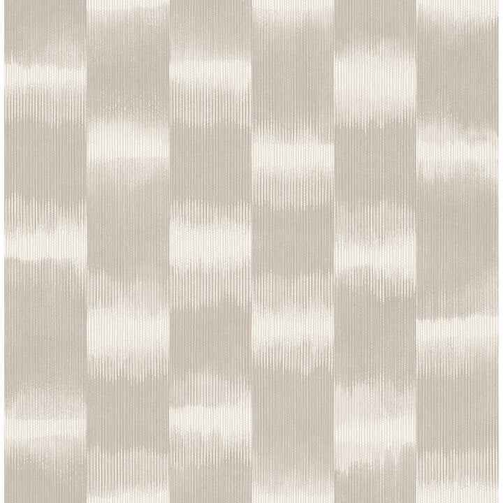 Baldwin Taupe Shibori Stripe Wallpaper - York Wallcoverings - 4141-27117 - York Wallcoverings Wallpaper
