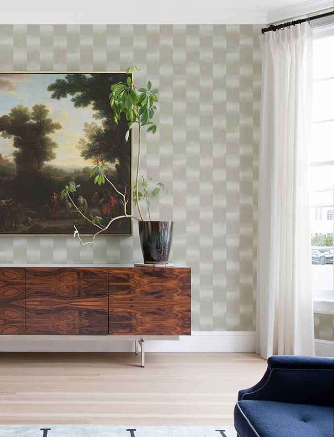 Baldwin Pearl Shibori Stripe Wallpaper - York Wallcoverings - 4141-27119 - York Wallcoverings Wallpaper