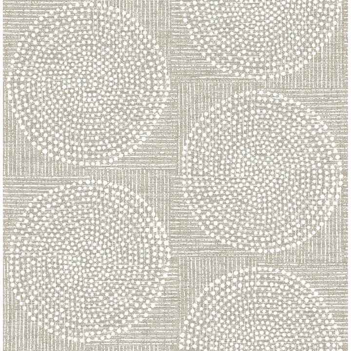Salma Beige Medallion Wallpaper - York Wallcoverings - 4141-27120 - York Wallcoverings Wallpaper