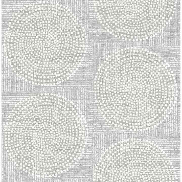 Salma Grey Medallion Wallpaper - York Wallcoverings - 4141-27121 - York Wallcoverings Wallpaper