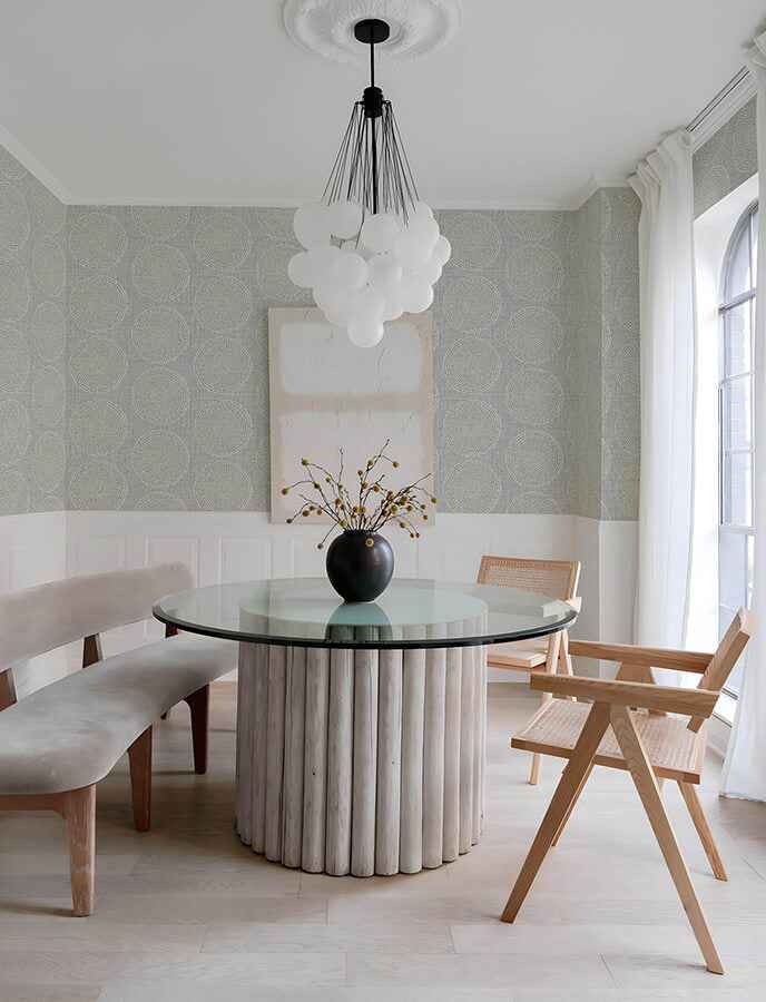 Salma Grey Medallion Wallpaper - York Wallcoverings - 4141-27121 - York Wallcoverings Wallpaper