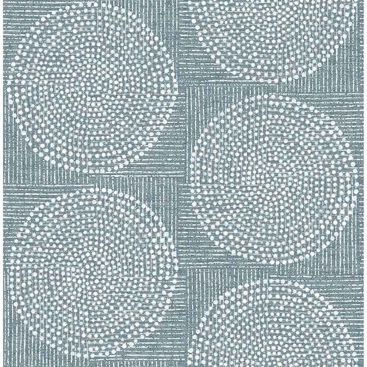Salma Denim Medallion Wallpaper - York Wallcoverings - 4141-27123 - York Wallcoverings Wallpaper