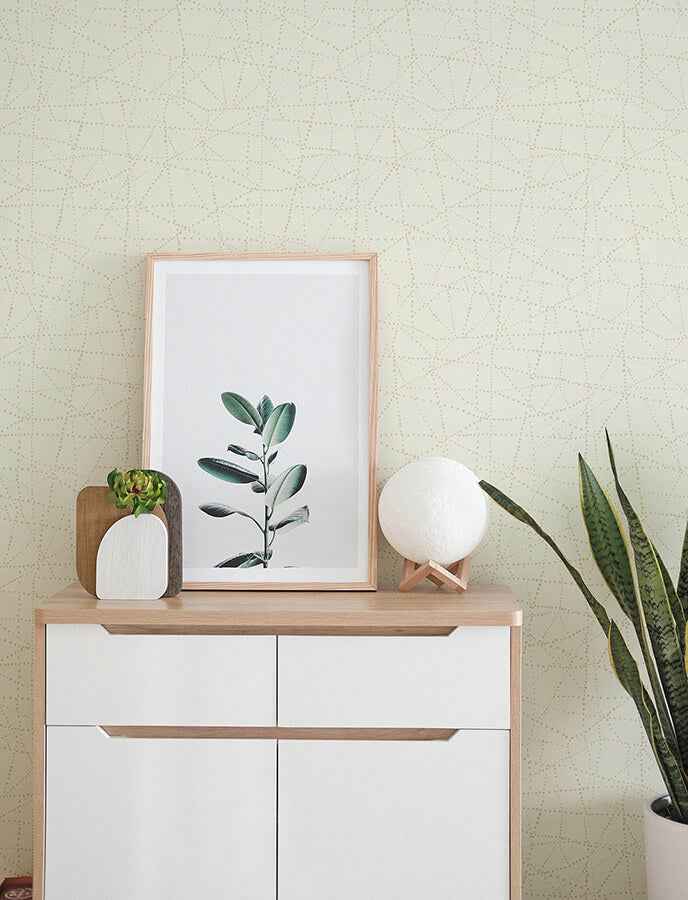 Alcott Cream Dotted Wallpaper - York Wallcoverings - 4141-27127 - York Wallcoverings Wallpaper