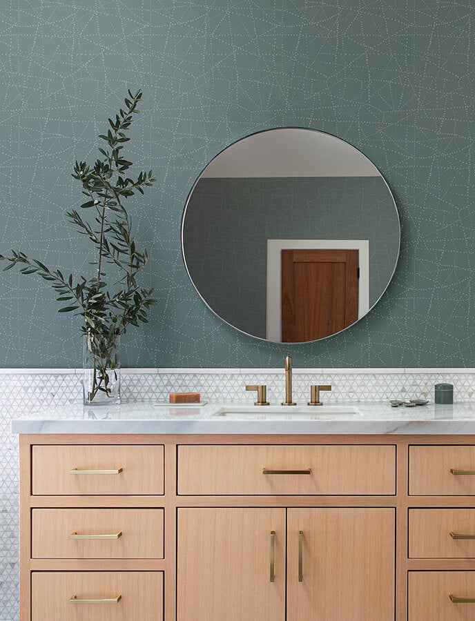 Alcott Slate Dotted Wallpaper - York Wallcoverings - 4141-27128 - York Wallcoverings Wallpaper