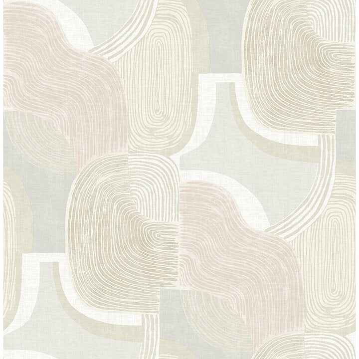 Hollace Mauve Geometric Wallpaper - York Wallcoverings - 4141-27130 - York Wallcoverings Wallpaper