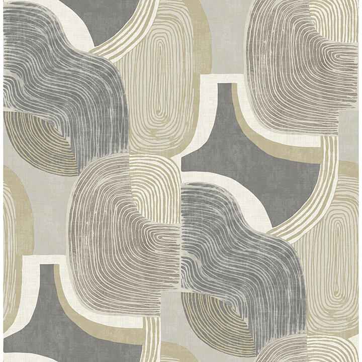 Hollace Slate Geometric Wallpaper - York Wallcoverings - 4141-27132 - York Wallcoverings Wallpaper