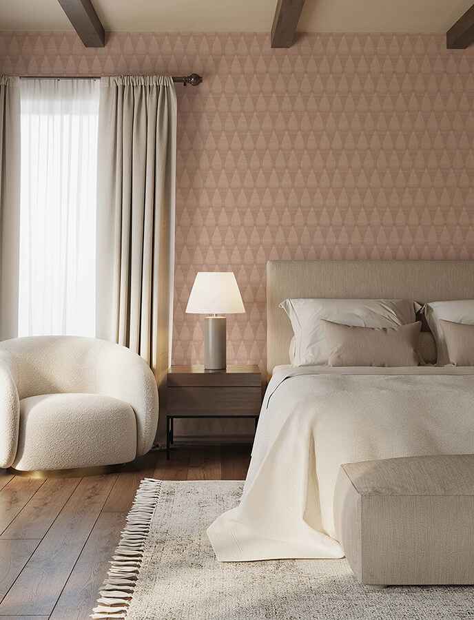 Mirko Rust Ogee Wallpaper - York Wallcoverings - 4141-27144 - York Wallcoverings Wallpaper