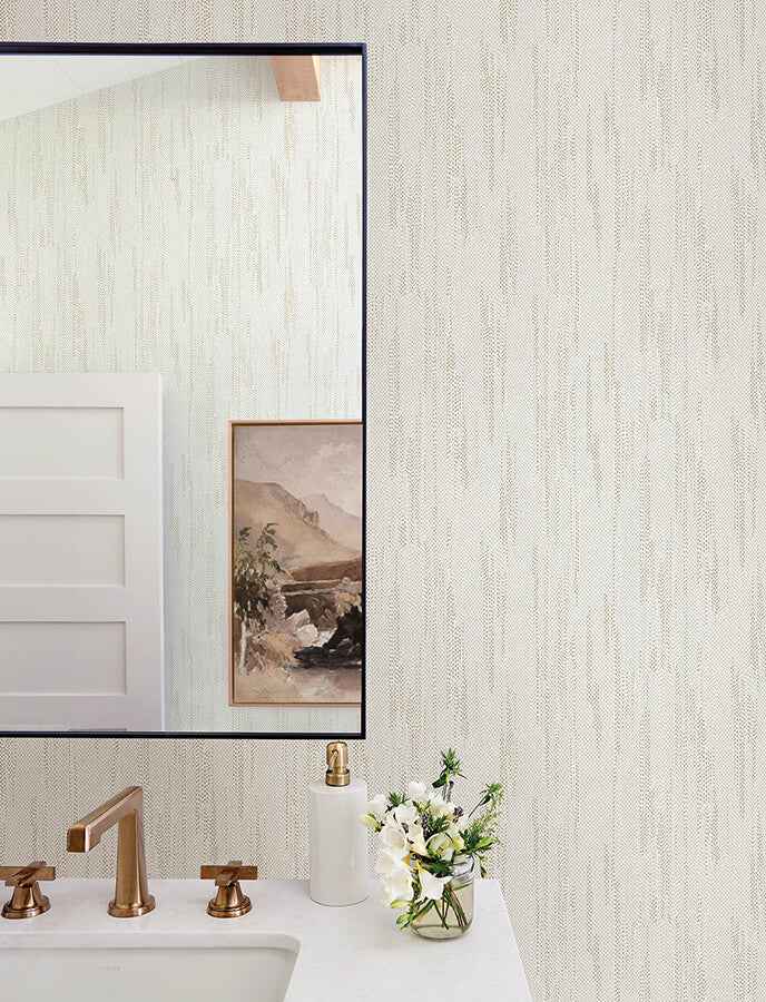 Baris Gold Stipple Stripe Wallpaper - York Wallcoverings - 4141-27149 - York Wallcoverings Wallpaper