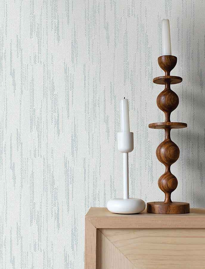 Baris Aqua Stipple Stripe Wallpaper - York Wallcoverings - 4141-27150 - York Wallcoverings Wallpaper