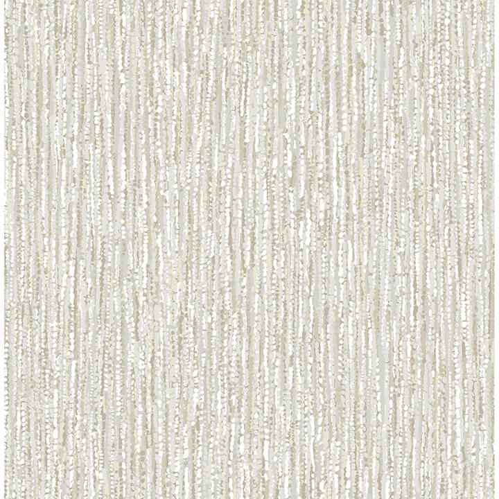 Corliss Neutral Beaded Strands Wallpaper - York Wallcoverings - 4141-27152 - York Wallcoverings Wallpaper