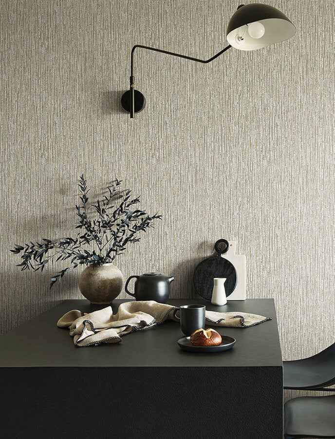 Corliss Neutral Beaded Strands Wallpaper - York Wallcoverings - 4141-27152 - York Wallcoverings Wallpaper