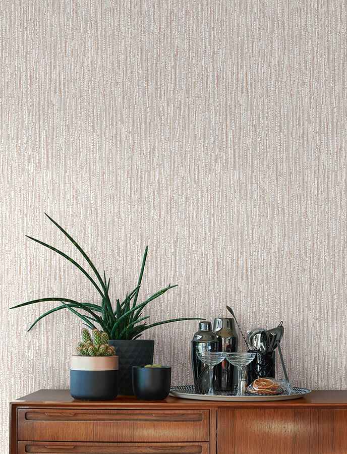 Corliss Blush Beaded Strands Wallpaper - York Wallcoverings - 4141-27157 - York Wallcoverings Wallpaper