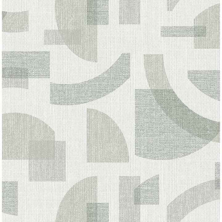 Fulton Sea Green Shapes Wallpaper - York Wallcoverings - 4141-27158 - York Wallcoverings Wallpaper