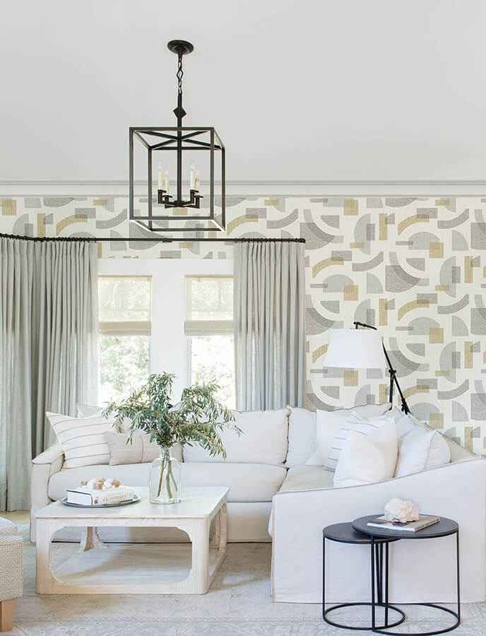 Fulton Gold Shapes Wallpaper - York Wallcoverings - 4141-27159 - York Wallcoverings Wallpaper