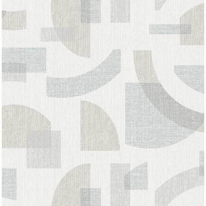 Fulton Light Blue Shapes Wallpaper - York Wallcoverings - 4141-27161 - York Wallcoverings Wallpaper